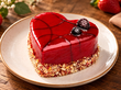 PAPA Strawberry Heart Cake